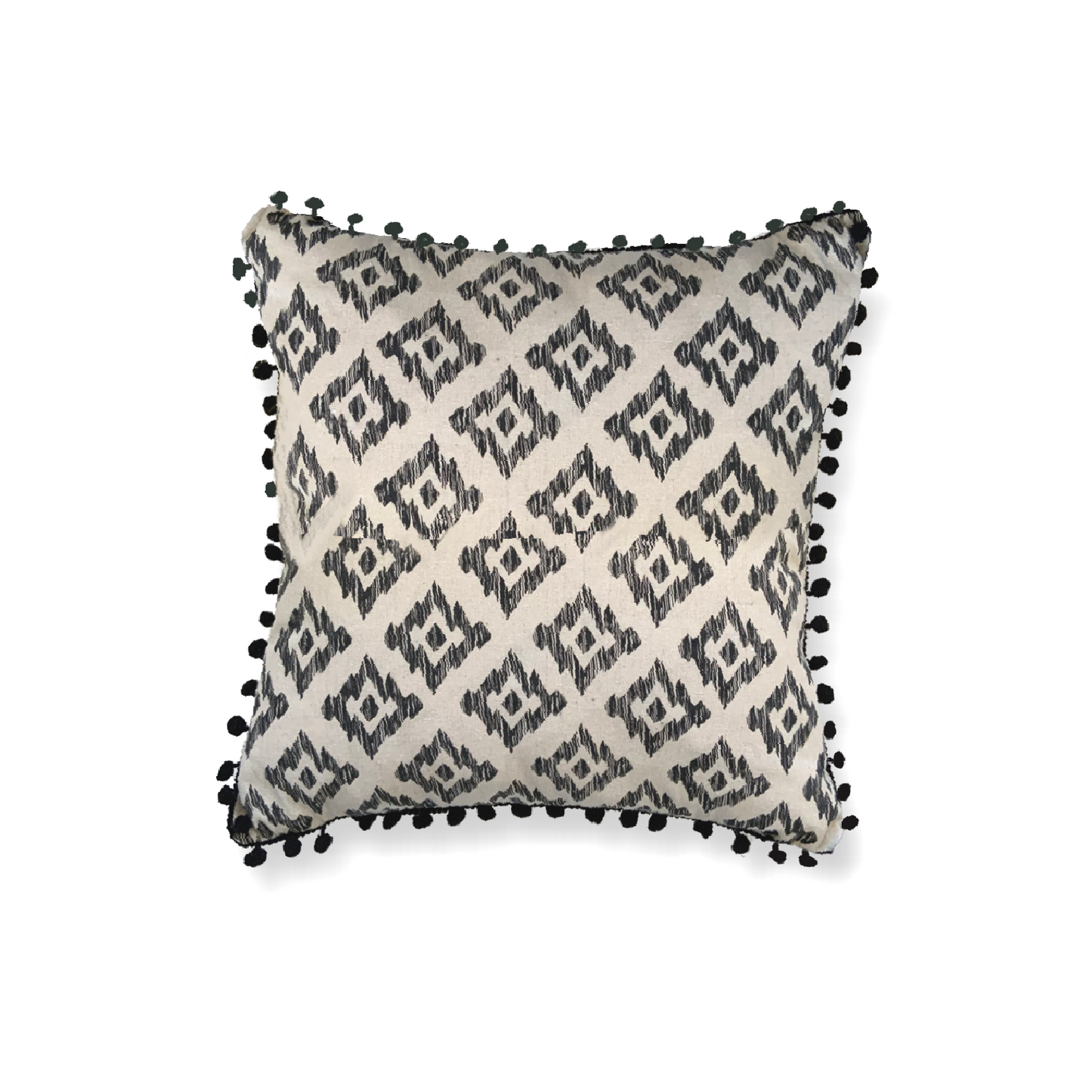 This Mia Aztec Cushion is perfect for updating any bedroom. Crafted from cream cotton, it features a black pom pom edging and a stylish Aztec print for a contemporary look. Soft and comfortable, with a polyester filling and measuring 45 x 45cm, this cushion is sure to bring a modern touch to your space and the perfect cushion for your bed or sofa. Available as a filled cushion.